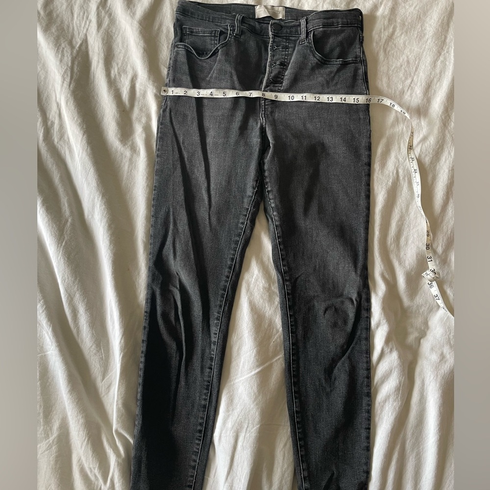 EVERLANE Black Slim Fit Jean Button Fly